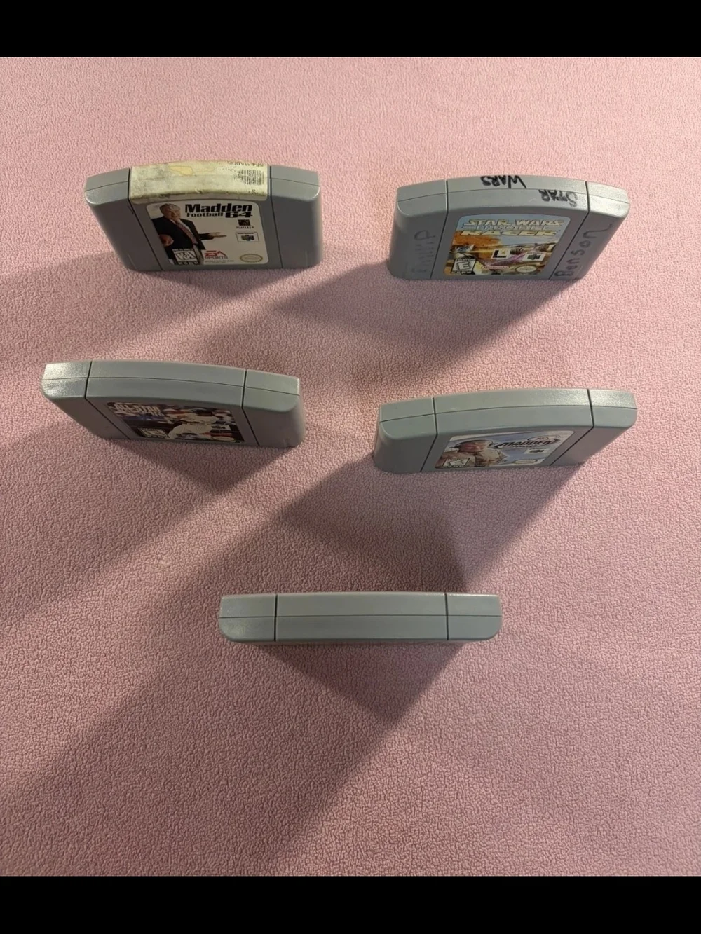 Nintendo Gray N64 Game Cartridge Lot - Sports & Action Titles